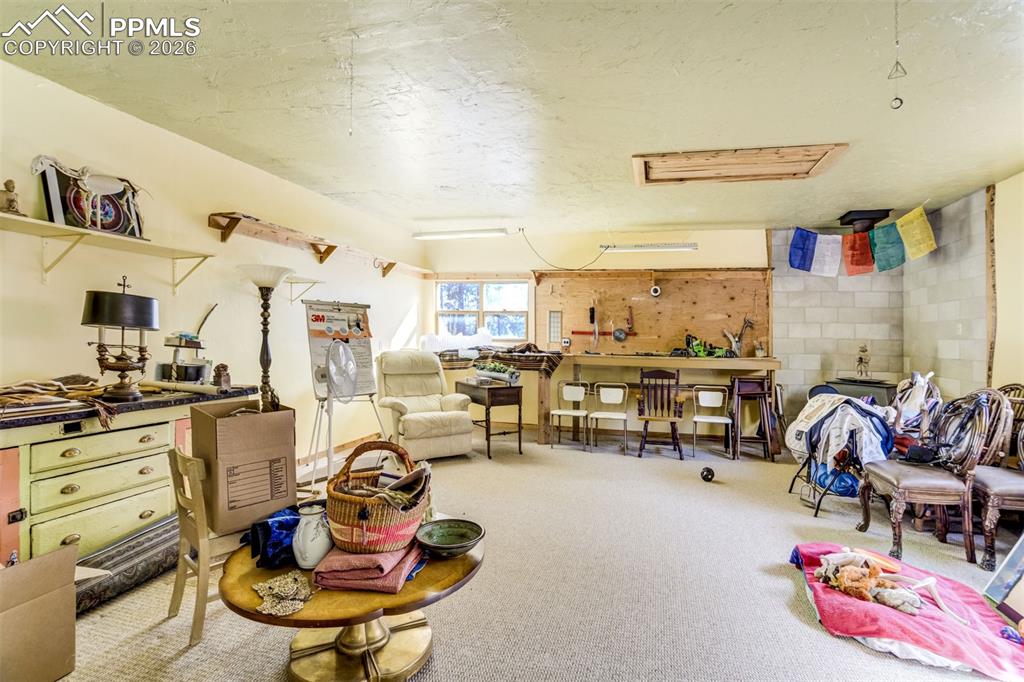 Image 38 of 45: OVERSIZED 2+ car garage, inside second detached garage. This space is real