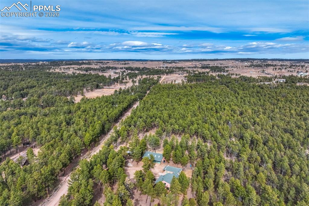 Image 44 of 45: Overview of rural landscape with a forest