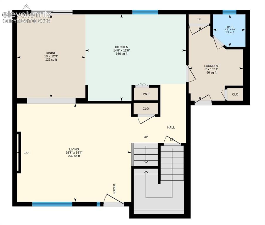 Image 42 of 44: Main Level Floor Plan