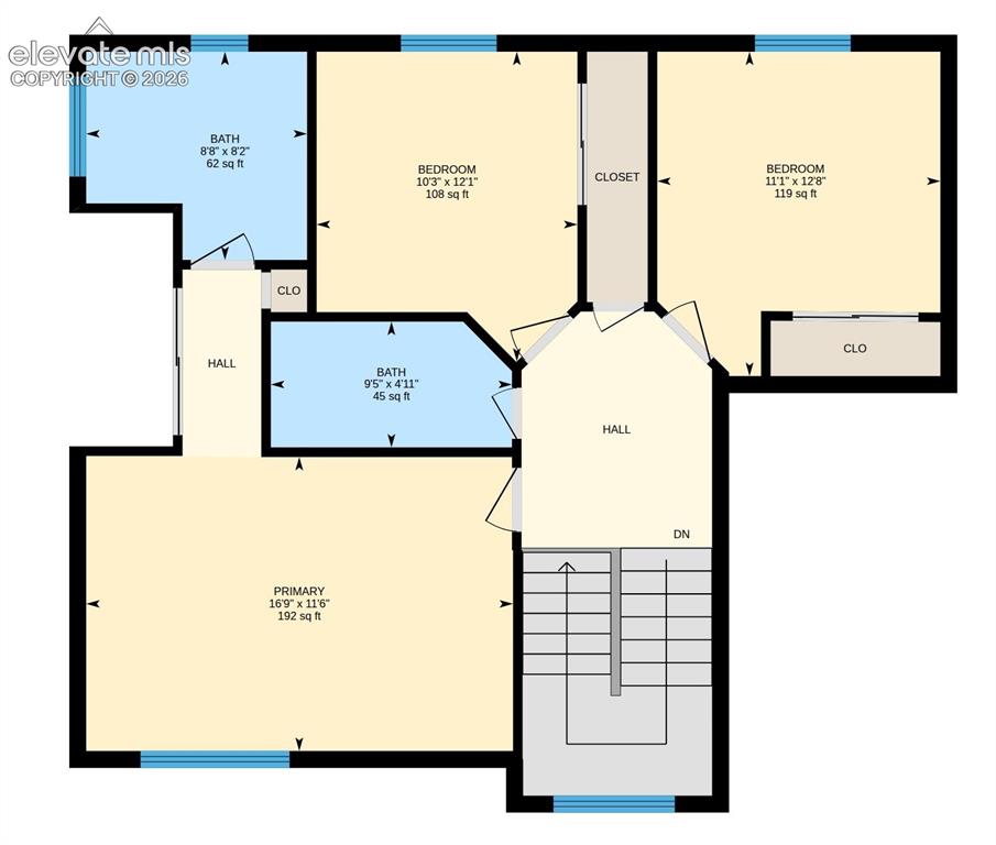 Image 43 of 44: Upper Level Floor Plan
