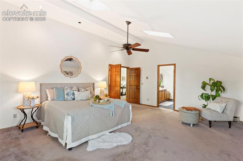 Image 18 of 47: Vaulted ceilings featuring recessed lighting and integrated skylights, comp