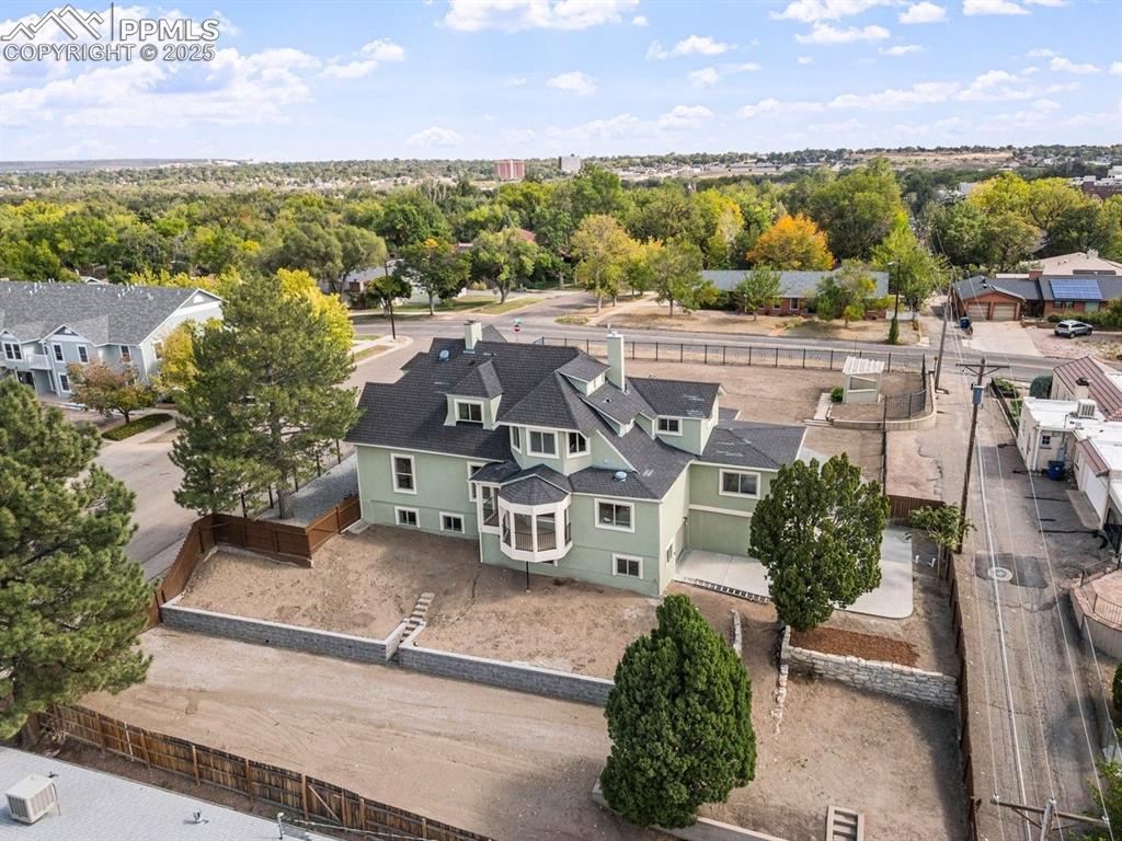 Image 49 of 50: Aerial perspective of suburban area