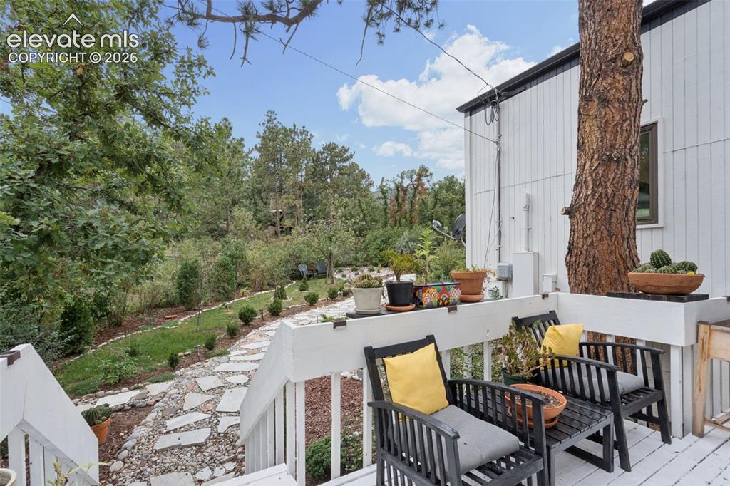 Image 39 of 50: view from the private deck off the primary bedroom