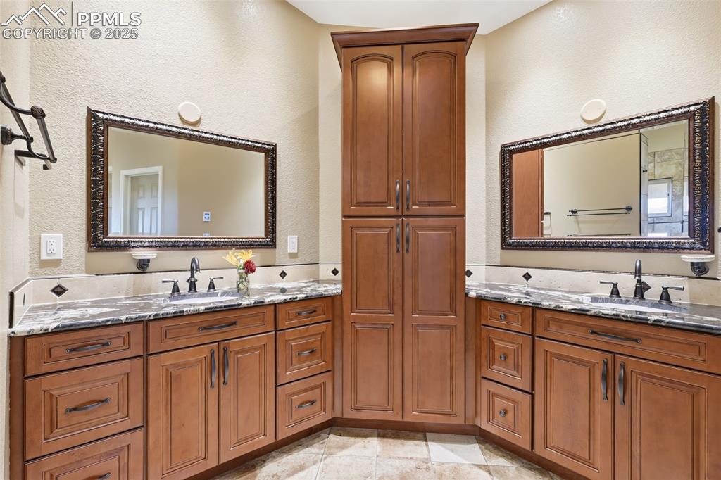 Image 15 of 50: Luxury Primary En Suite Bathroom with Heated Floors and 2 Showers!