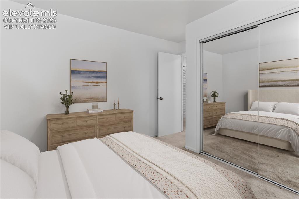 Image 28 of 34: Virtually staged - 2nd bedroom