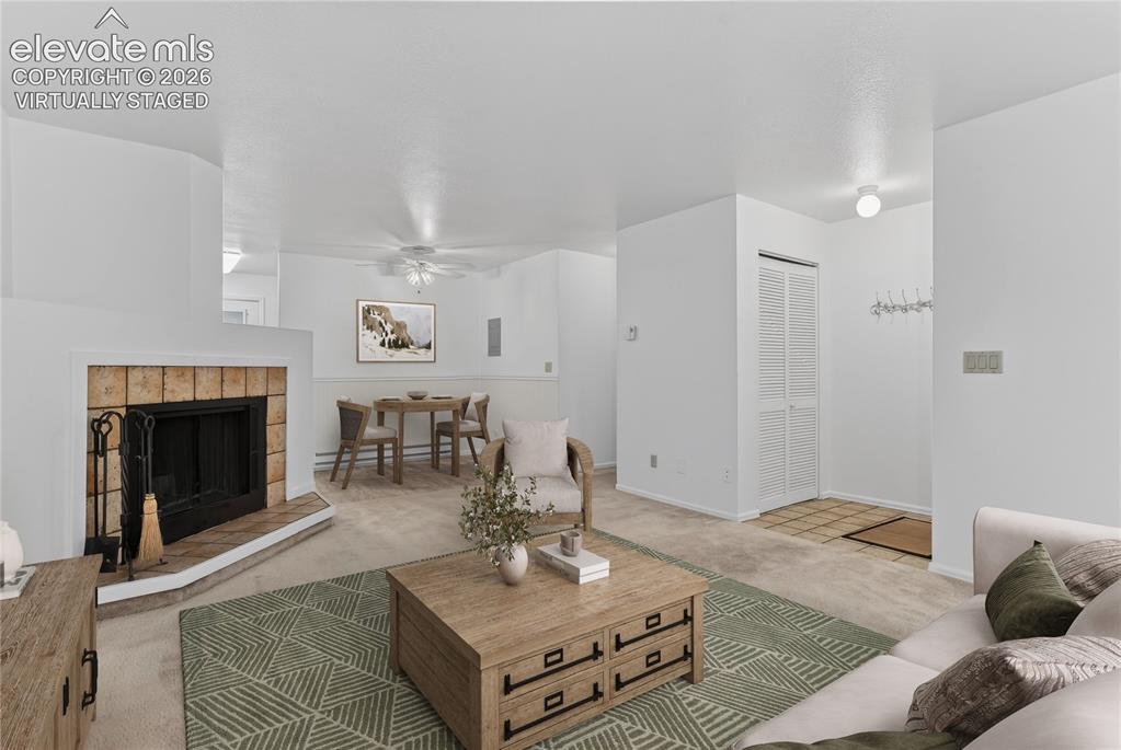 Image 9 of 34: Virtually Staged - Living room