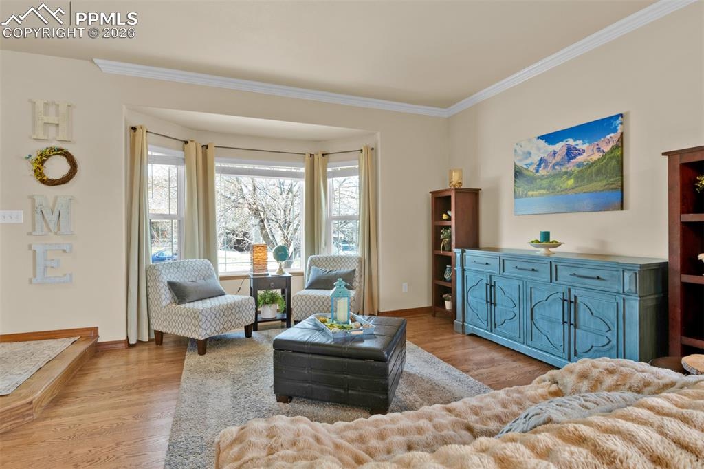 Image 5 of 50: Opposite view of the Formal living/dining room area.