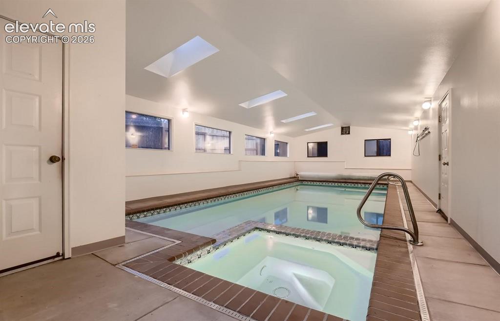 Image 3 of 30: Pool House! Heated Salt water indoor pool with spa!