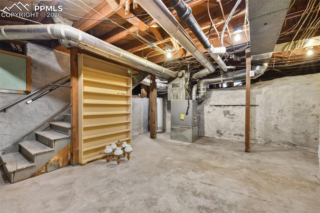 Image 46 of 47: Basement - View Of Furance And Water Heater