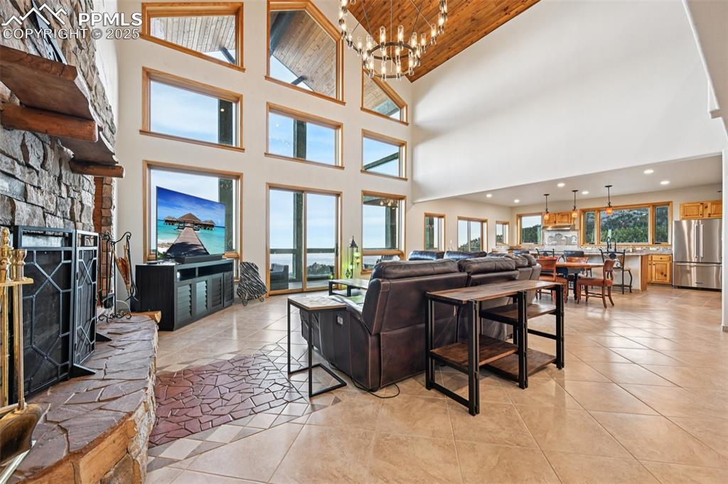 Image 11 of 50: living room...those views!