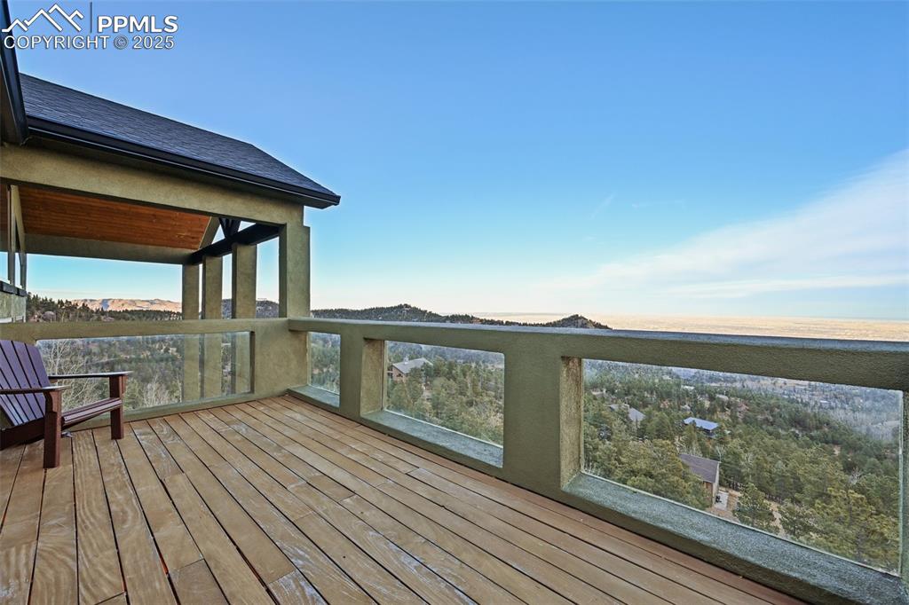 Image 35 of 50: Deck off bedroom 4. Just look at those views!!!