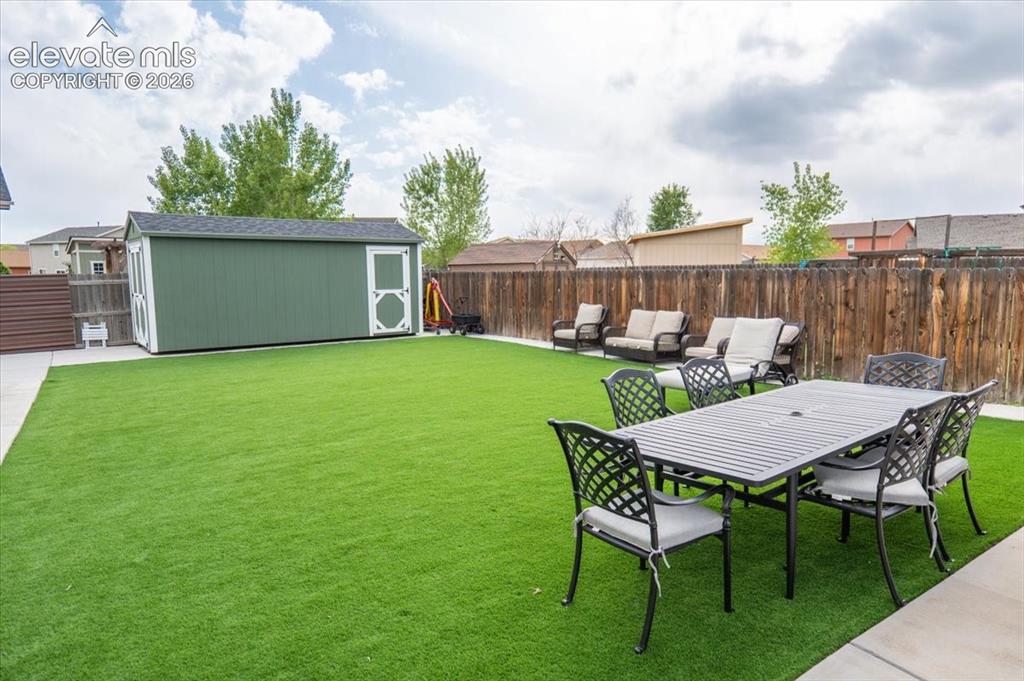 Image 40 of 50: Antimicrobial astroturf with excellent drainage connected to septic