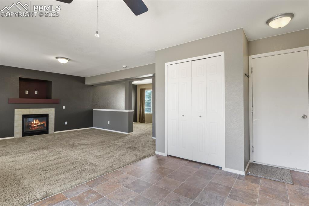 Image 14 of 35: Looking towards the living room from corner of the dining room.