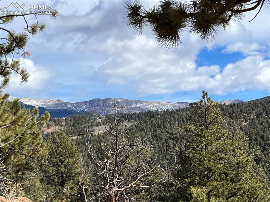 Image 13 of 13: BIG view of Pikes Peak from top of lot - maybe from house depending where y