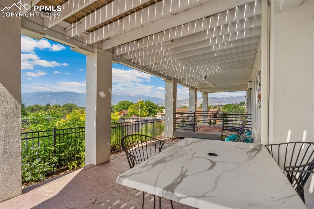 Image 41 of 44: large patio from basement walkout 