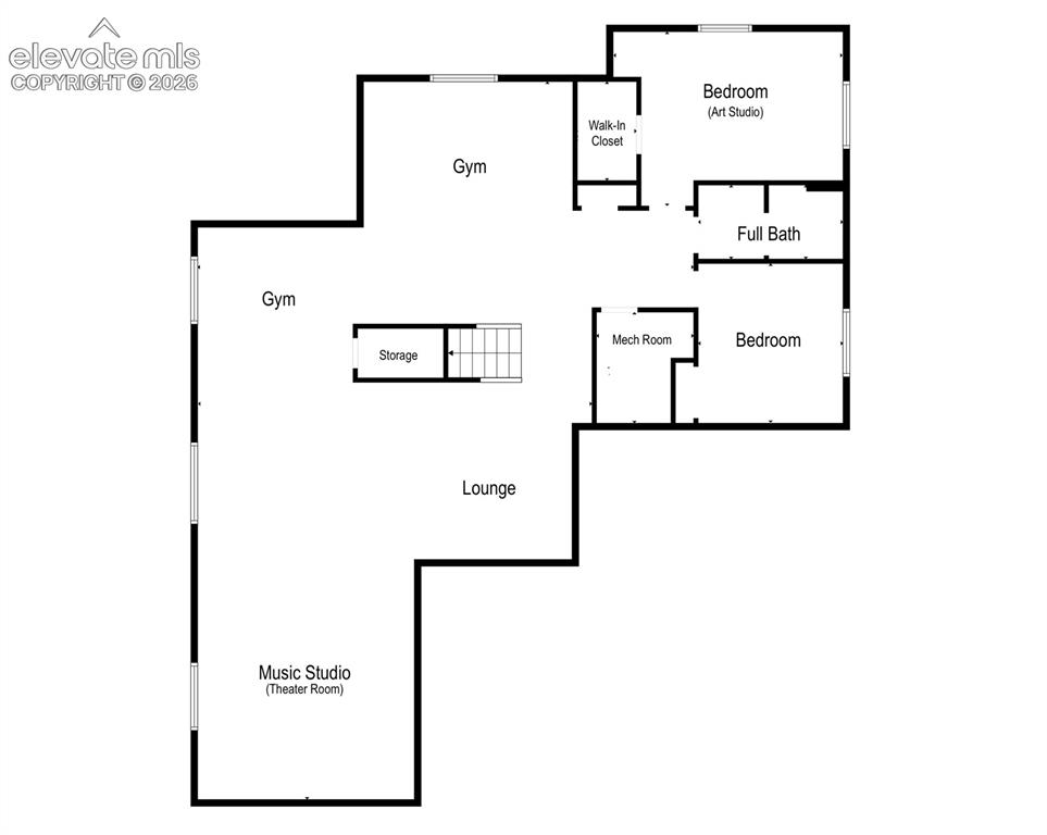 Image 50 of 50: Main Level Floorplan