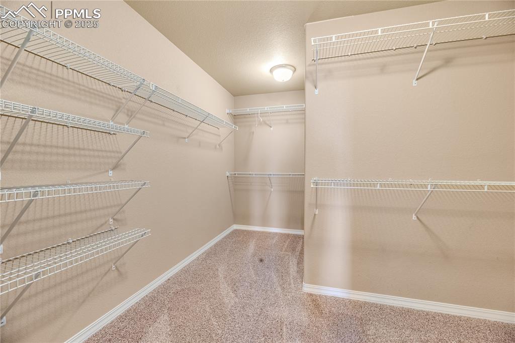 Image 25 of 43: Spacious closet with carpet