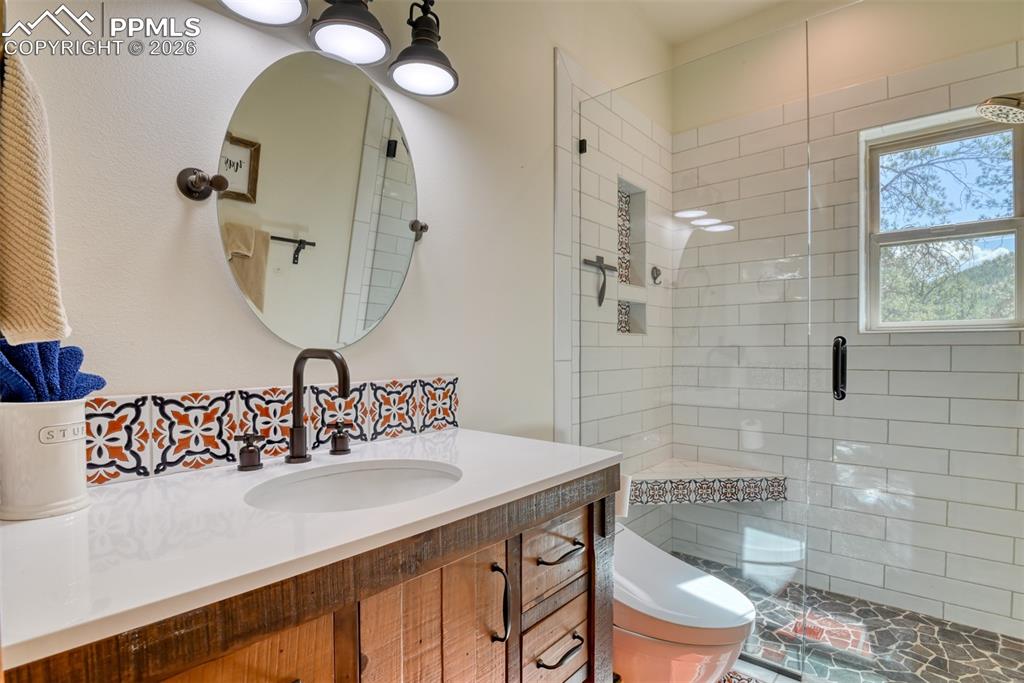 Image 28 of 50: Main level 3/4 bathroom