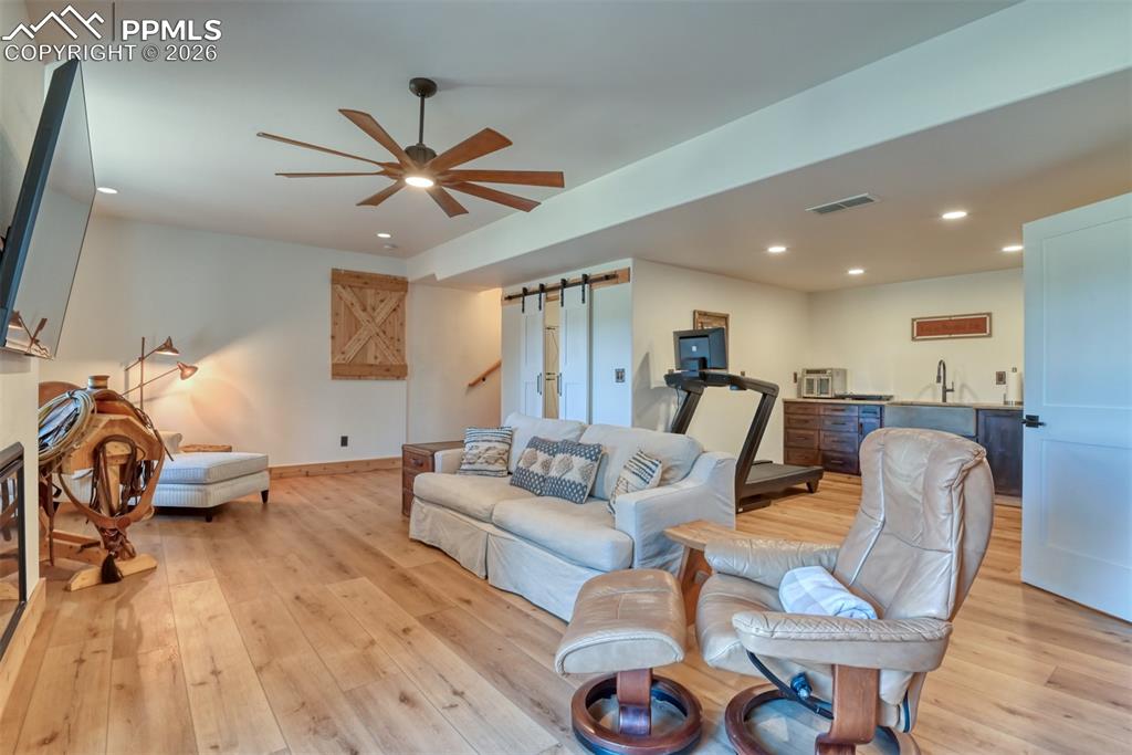 Image 33 of 50: Basement Finished 2022 (from Studs), so all down there is new 2022-2023.