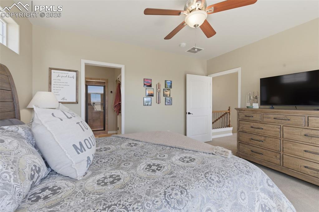 Image 24 of 50: Balcony featuring a mountain view and a residential view