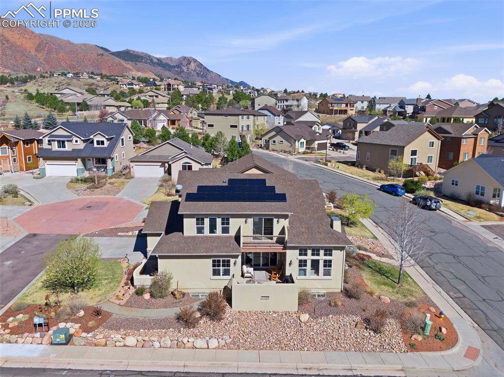 Image 45 of 50: View of patio with a residential view