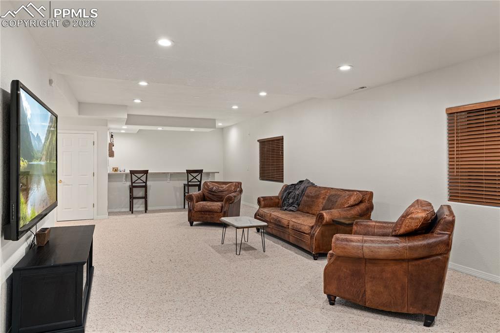 Image 27 of 38: Basement Living