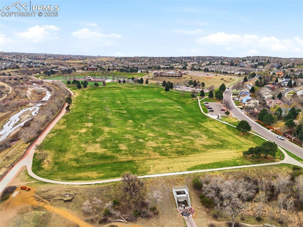 Image 42 of 46: Aerial view of residential area