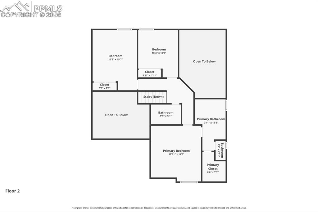Image 44 of 46: View of upper level floor plan
