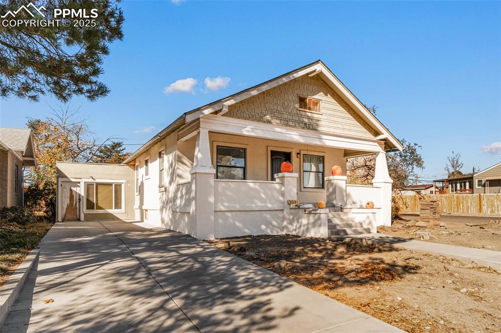 Caption: Front of Structure