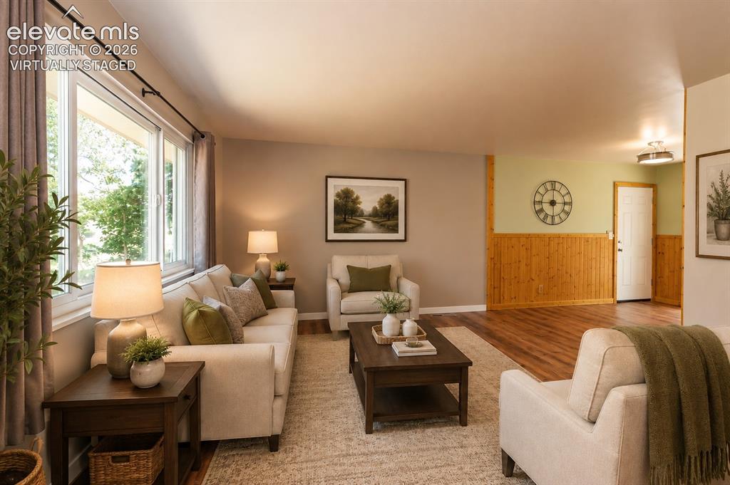 Image 5 of 46: Virtually staged living room