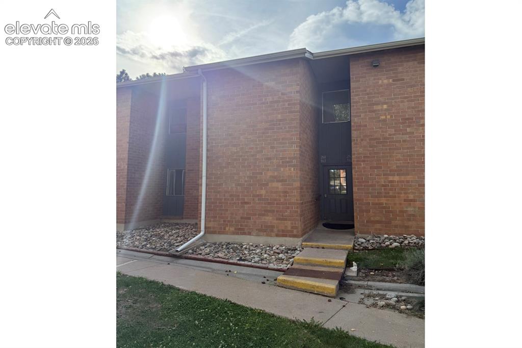 Caption: Front of Structure