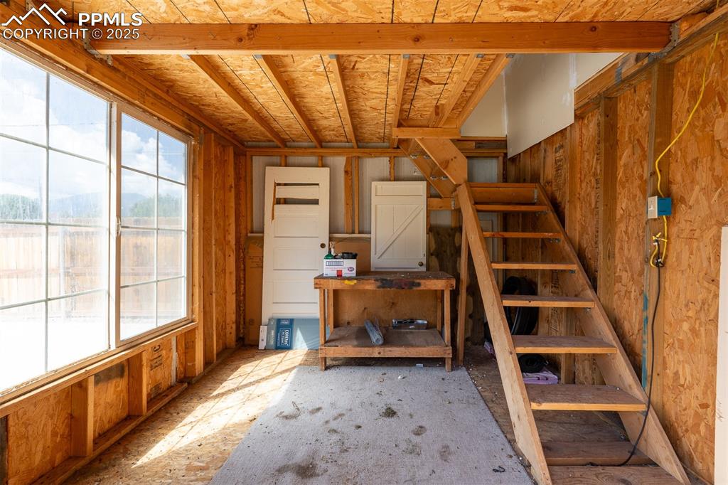 Image 38 of 47: Large shed with loft