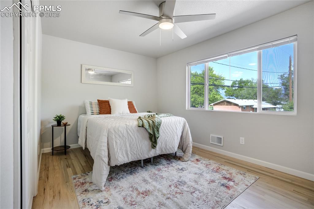 Image 9 of 41: Primary Main Level Bedroom - View Included!