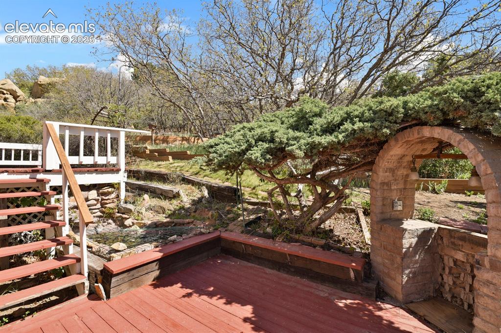 Image 26 of 37: Private back patio setting