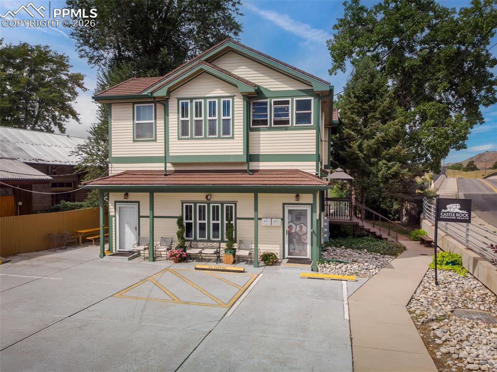 Caption: Front of Structure