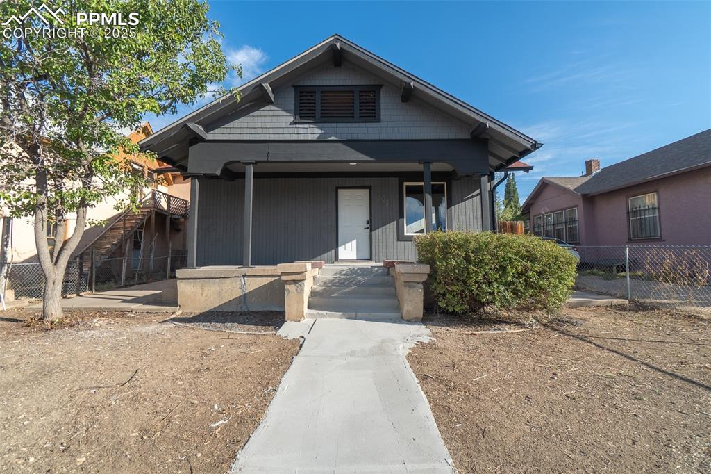 Caption: Front of Structure