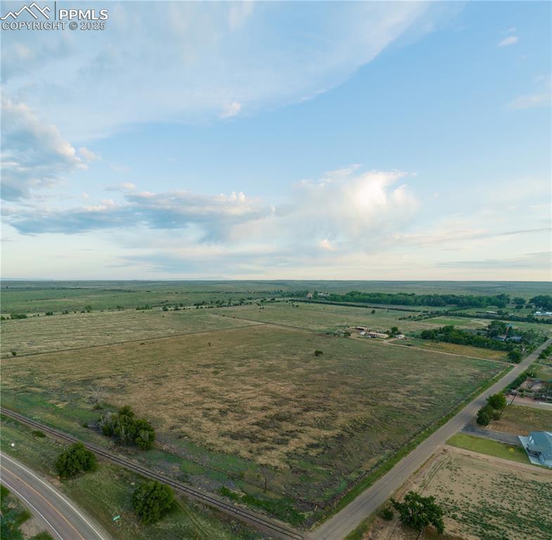 Image 16 of 50: Aerial view of sparsely populated area
