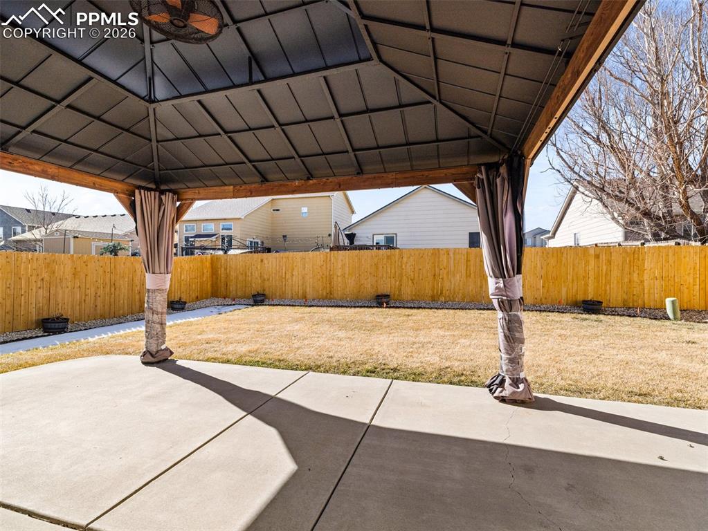 Image 22 of 23: Covered gazebo, great for entertaining 