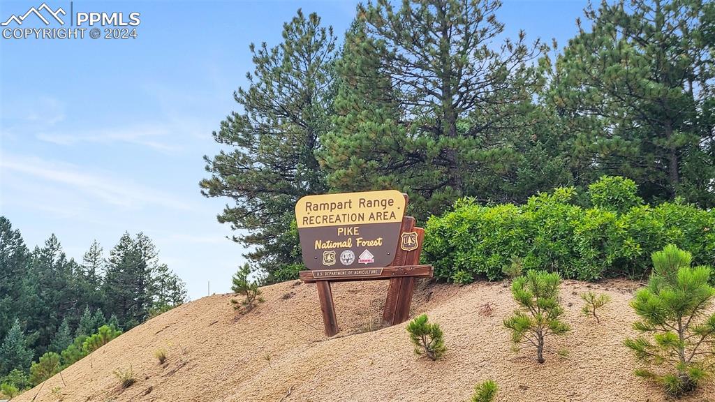 Image 4 of 27: 4.5 miles to Rampart Range Rd & Rec area