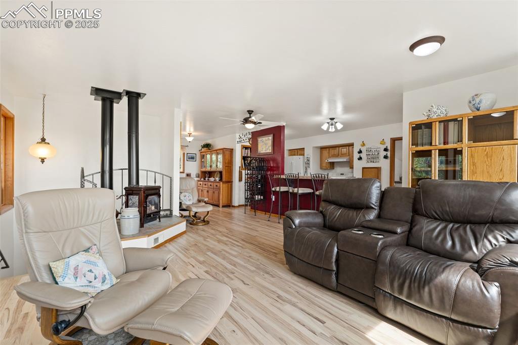 Image 18 of 45: View of Kitchen from Living Room!