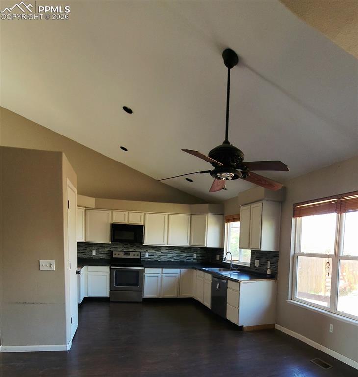 Image 9 of 35: living/dining/kitchen