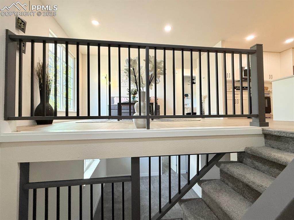 Image 6 of 50: Stairway with recessed lighting