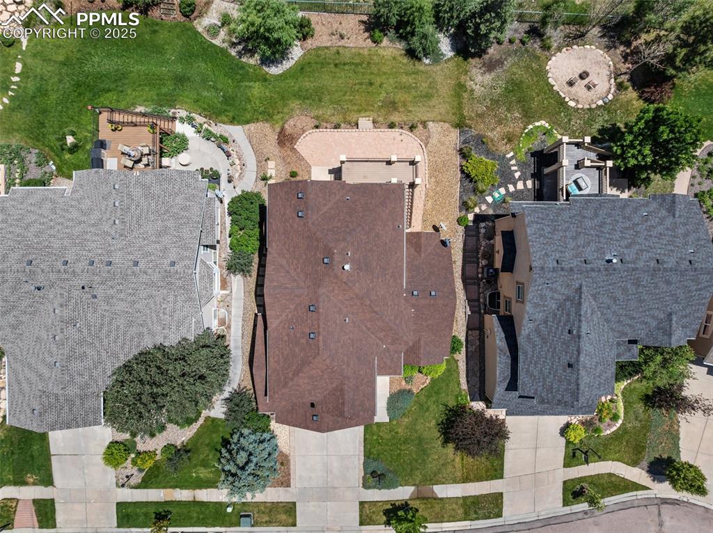 Image 44 of 48: Aerial view of property and surrounding area