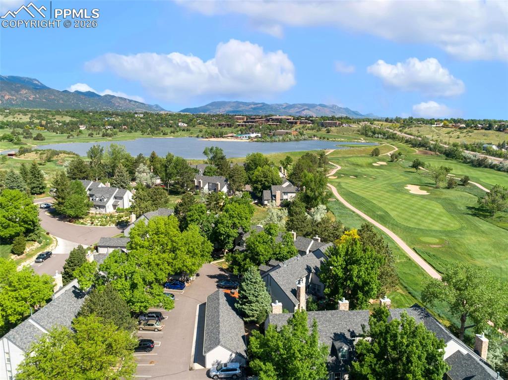 Image 30 of 36: Aerial view of the Cobblestone Community with views of the Country Club of 
