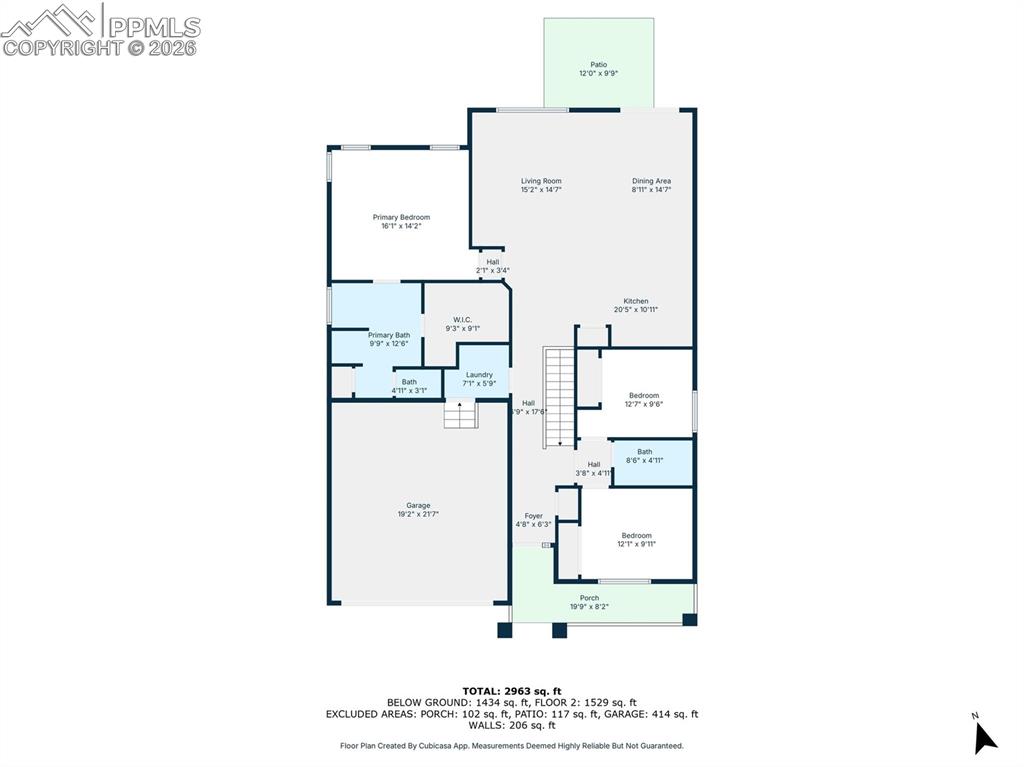 Image 30 of 31: Main level floor plan