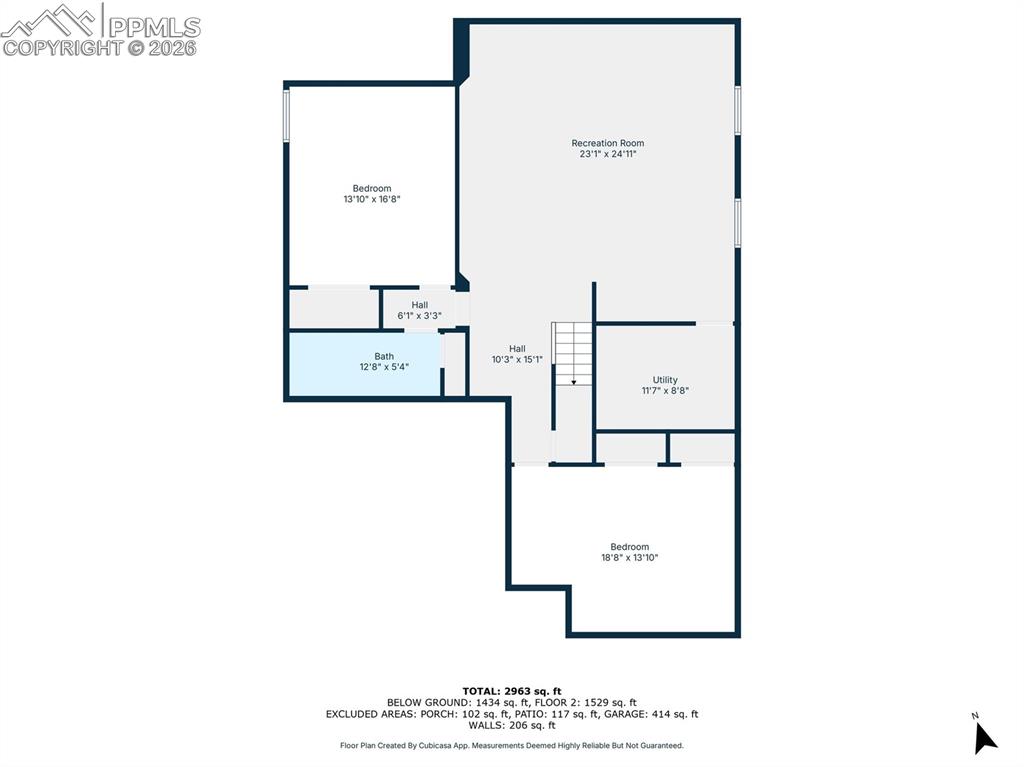 Image 31 of 31: Basement floor plan