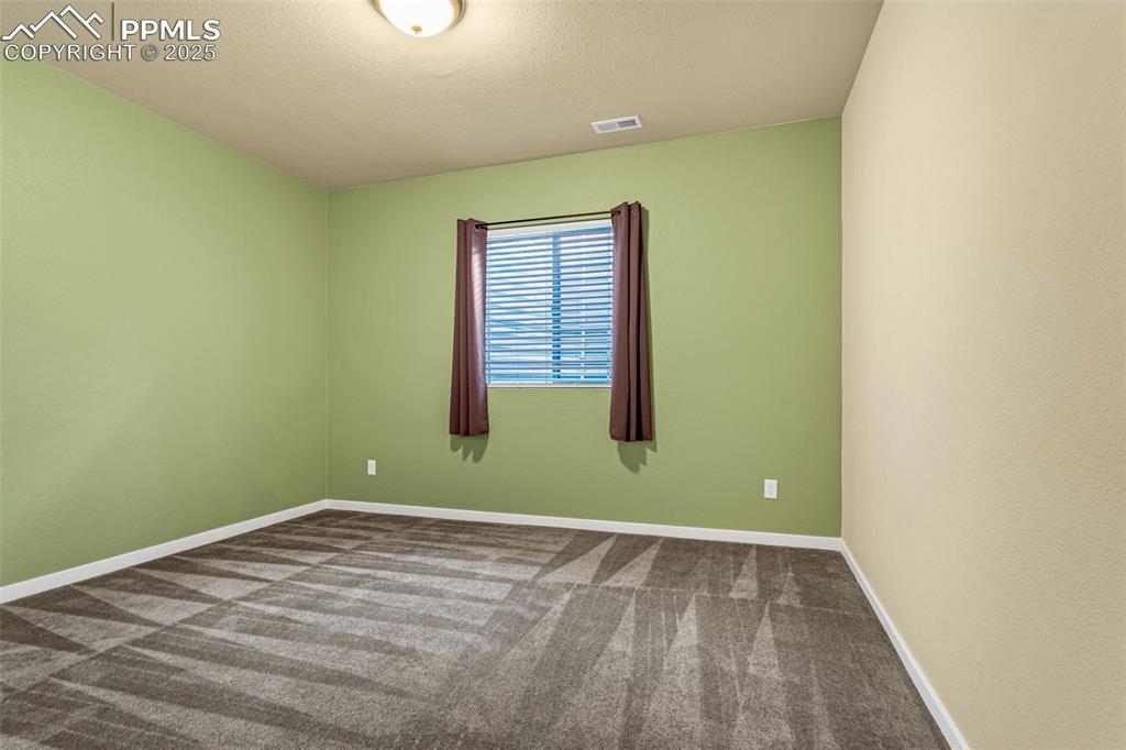 Image 20 of 42: Carpeted empty room with a textured ceiling