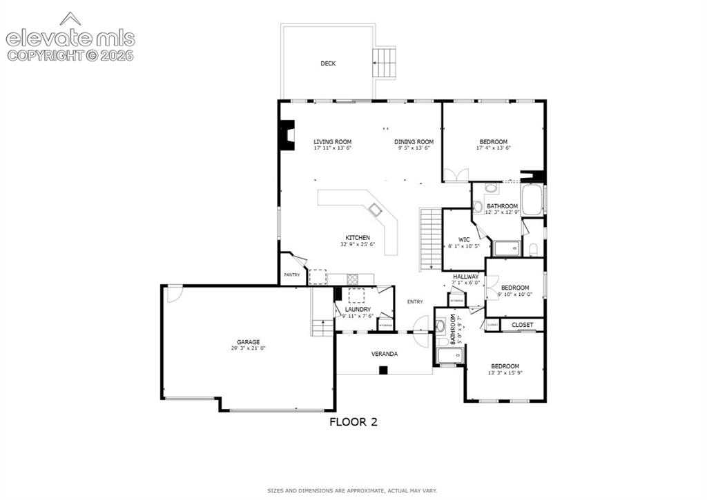 Image 28 of 29: Floor plan - main level