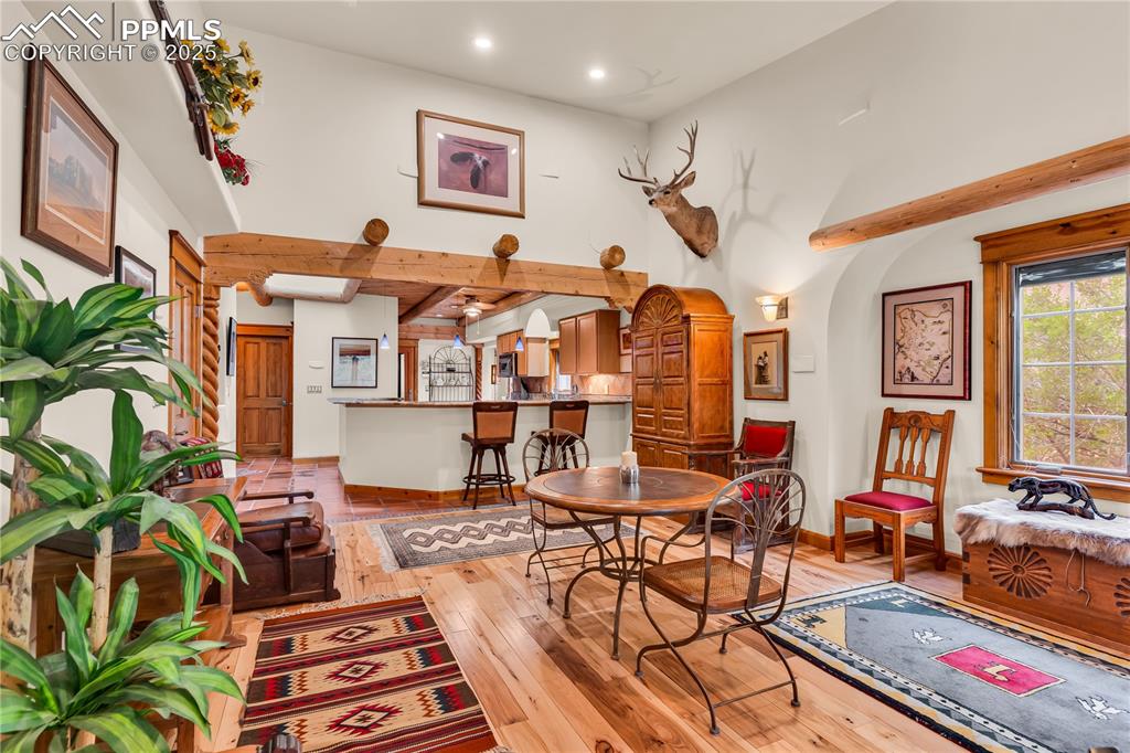 Image 17 of 43: Living room area is large enough to section in a dining area as well