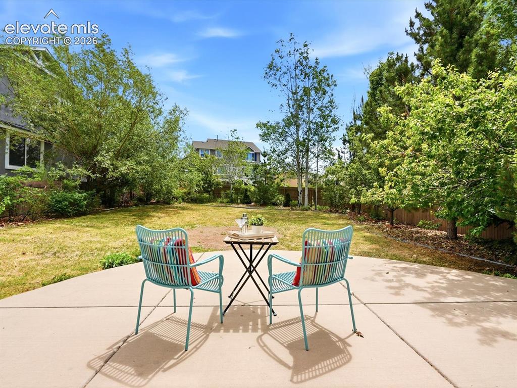 Image 37 of 39: Large, private back yard